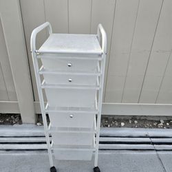 6 DRAWER ROLLING STORAGE CART.
