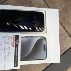iPhone 15 Pro Blue Titanium 128 GB. Like new. Unlocked for any carrier. Cash $500 and local pickup only.