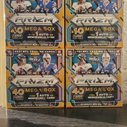 4 Fanatics Exclusive Nfl Prizm Mega Boxes 