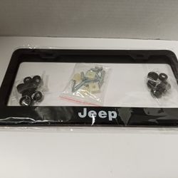 License Plate Frame (Jeep Logo ) (2 Pieces)