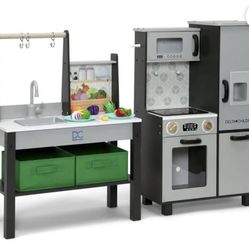 Wooden Play Kitchen Set 