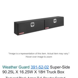 90.25 Super-side Aluminum Black Weather Guard Tool Box