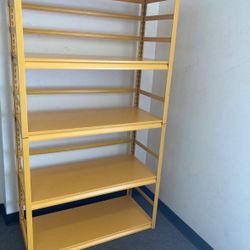 Brand New In Box Heavy Duty 5 Tier Metal 39.3"W×17.7"Dx72.1""'H Yellow 2500lb Cap Garage Storage Shelves Rack