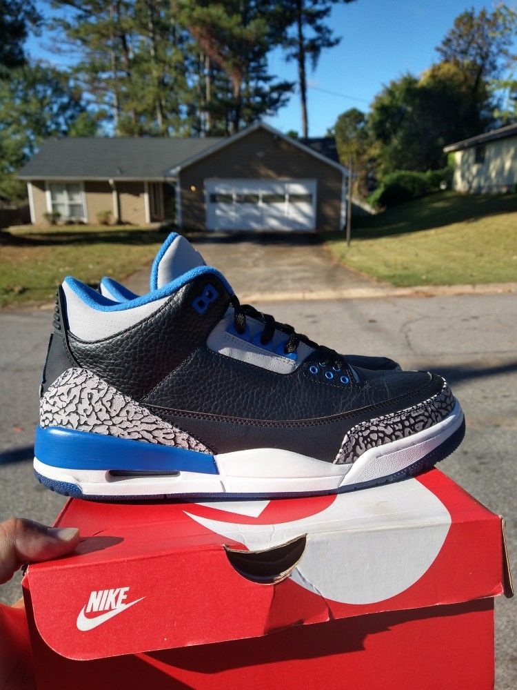 $190 Local pickup size 11 only. 2014 Air Jordan 3 Sports Blue Without Original Box. Worn 3 Times