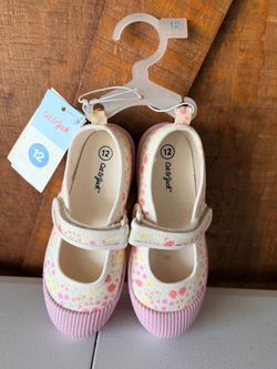 Girl’s Velcro Mary Jane Sneakers (Size 12 Little Kids)