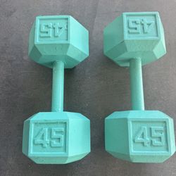 Dumbbell Weights 45 Lbs