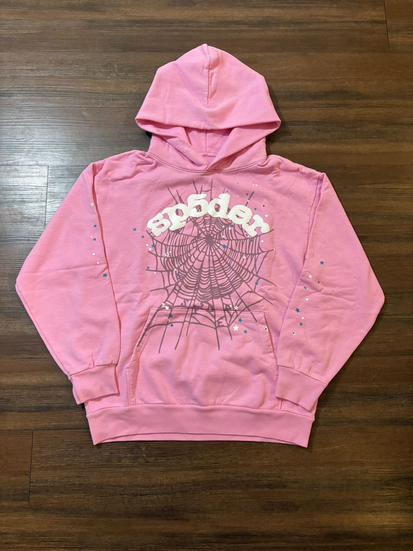 Sp5der Hoodie OG Web Pink