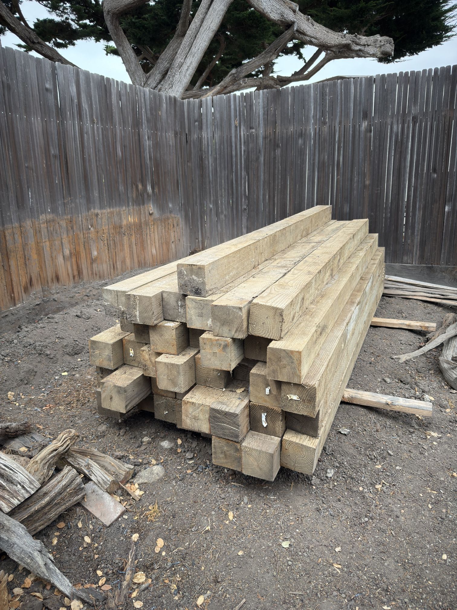 P.T Fencing Post 6x6 8-9 Ft., 36 Pieces