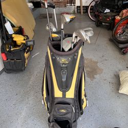 Golf Clubs And Bag