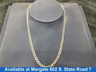 Cuban Link Chain - Yellow Gold 10k (.417) 4.4 grams 25 inch