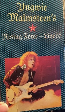 Yngwie Malmsteen's  RISING FORCE LIVE '85 1985   VHS VIDEOTAPE