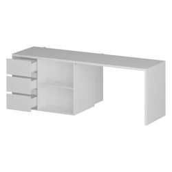White MDF Base with Composite Kitchen Island ( 23.6-in x 82.7-in x 34.9-in )