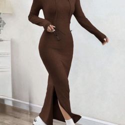 Brand New-  Long Hoodie Maxi Dress With Jewelry ALL $10