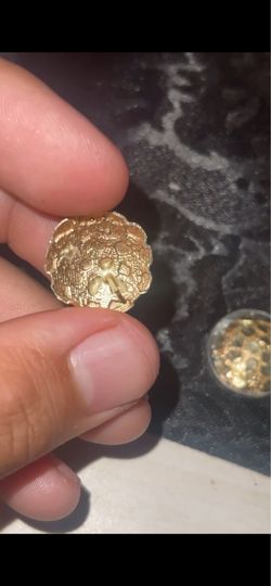 10k nugget earrings