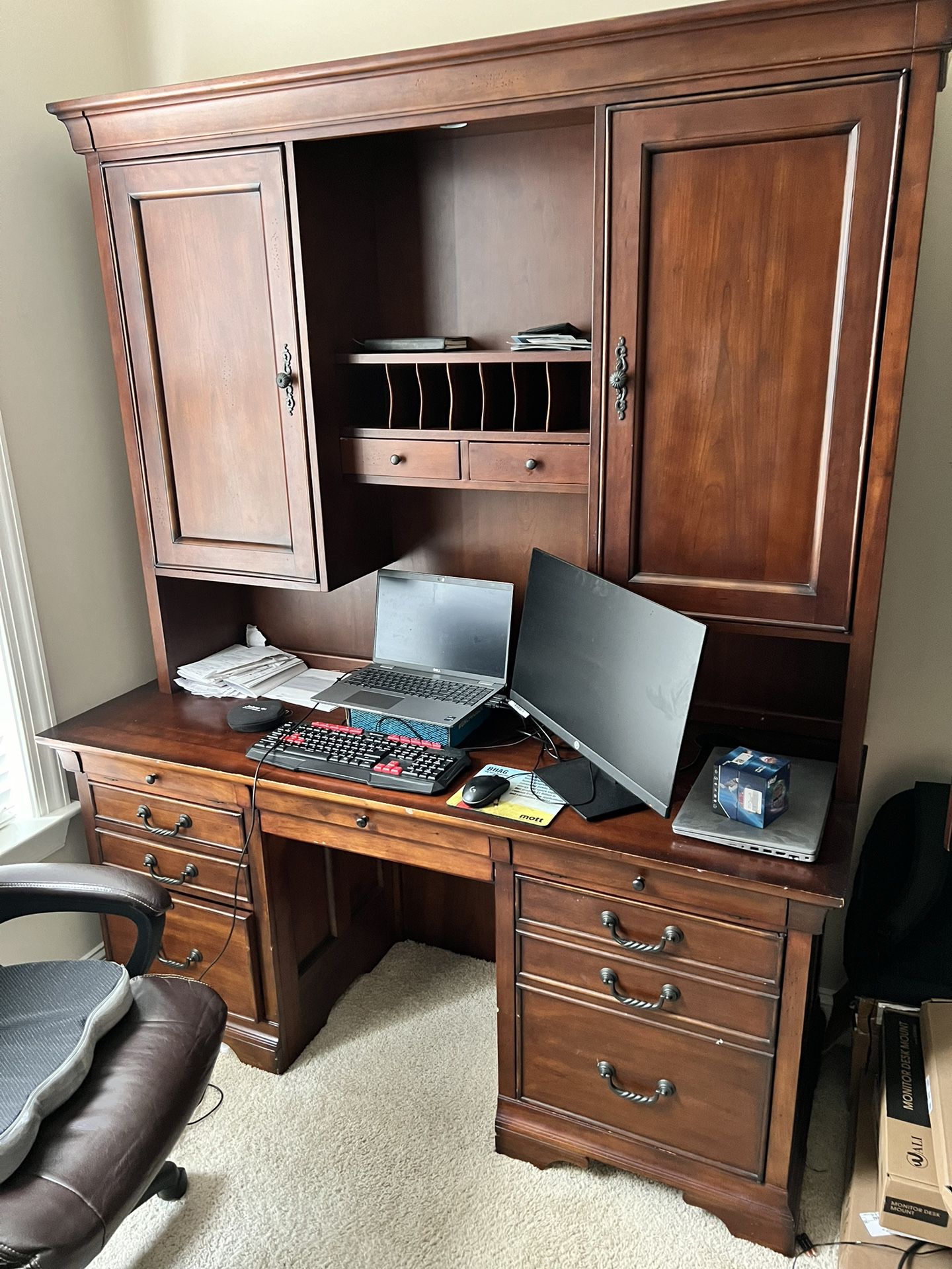 Solid Wood Desk - $150