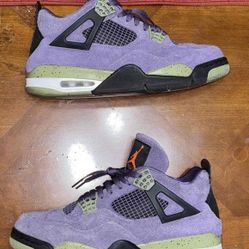 Air Jordan 4 Retro Canyon Purple Size 12 AQ9129-500 Women’s Shoes Rare