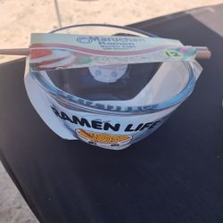 Noodle Bowl With Chopsticks