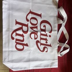 Girls Love Rnb Tote Bag Red/white