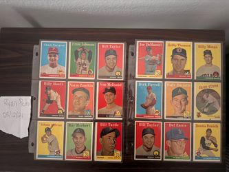 1950s baseball card collection-29 cards