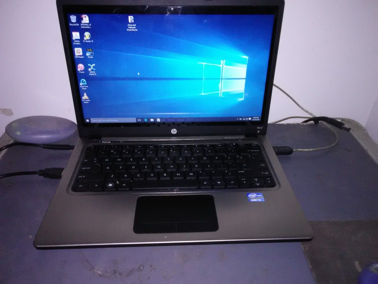 HP Windows10 LAPTOP with MS OFFICE PRO and BLUETOOTH enabled with 120GB SSD