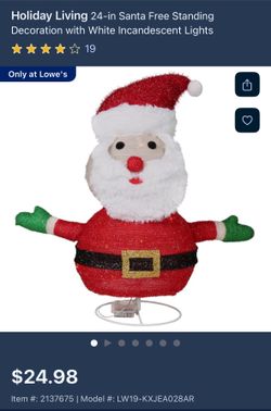 Holiday Living 24- Inch Pop Up Collection - Open boxes 