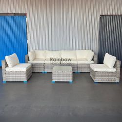 7pc Outdoor Sectional Patio Furniture Set