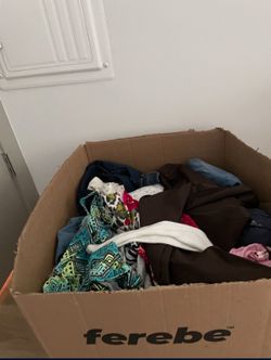 Box Full Of Clothes