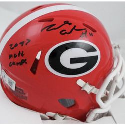 Georgia Dawgs Autographed Helmet