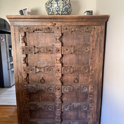 Rustic Armoire Furniture, Solid Thick Wood
