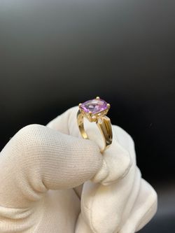 14KT GOLD STONE RING #35297