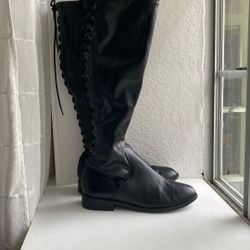 Lace Back Boots
