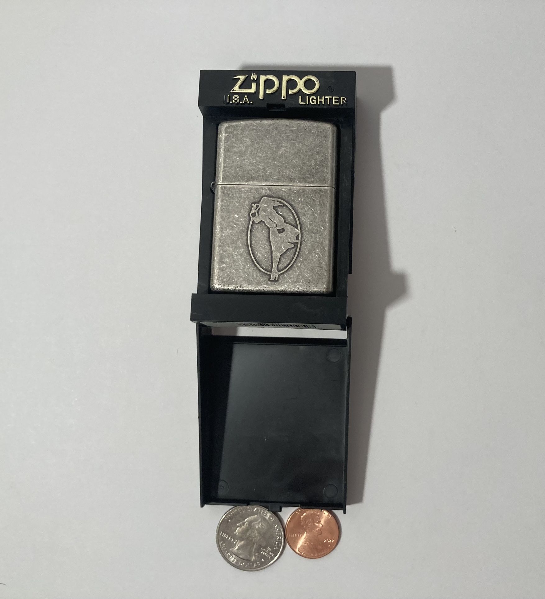 Vintage Zippo Antique Finish Nice Design