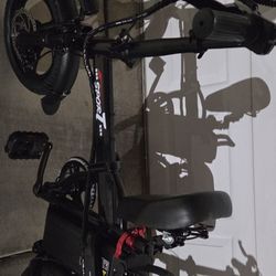 Misodo Sport 7 E-Folding Bike Black 20" Wheels Adjustable Seat