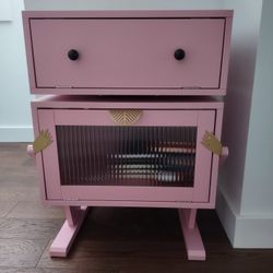 NEW IN BOX robot storage table / nightstand with rotating head