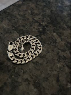 Sterling silver Cuban Link bracelet