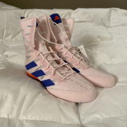 adidas BOX HOG 4 Boxing Shoes | Lucid Red-Almost Pink | Men's