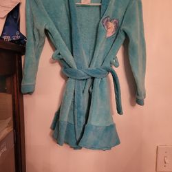 Girls Frozen Robe Size 4/5 T ex Cond