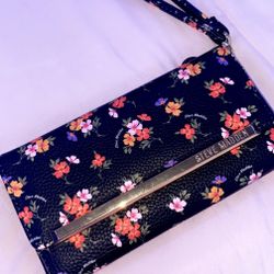 Steve Madden floral wallet with wrist band