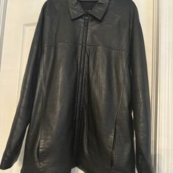 Vintage Men’s Black Wilsons Leather Jacket Size XXL 
