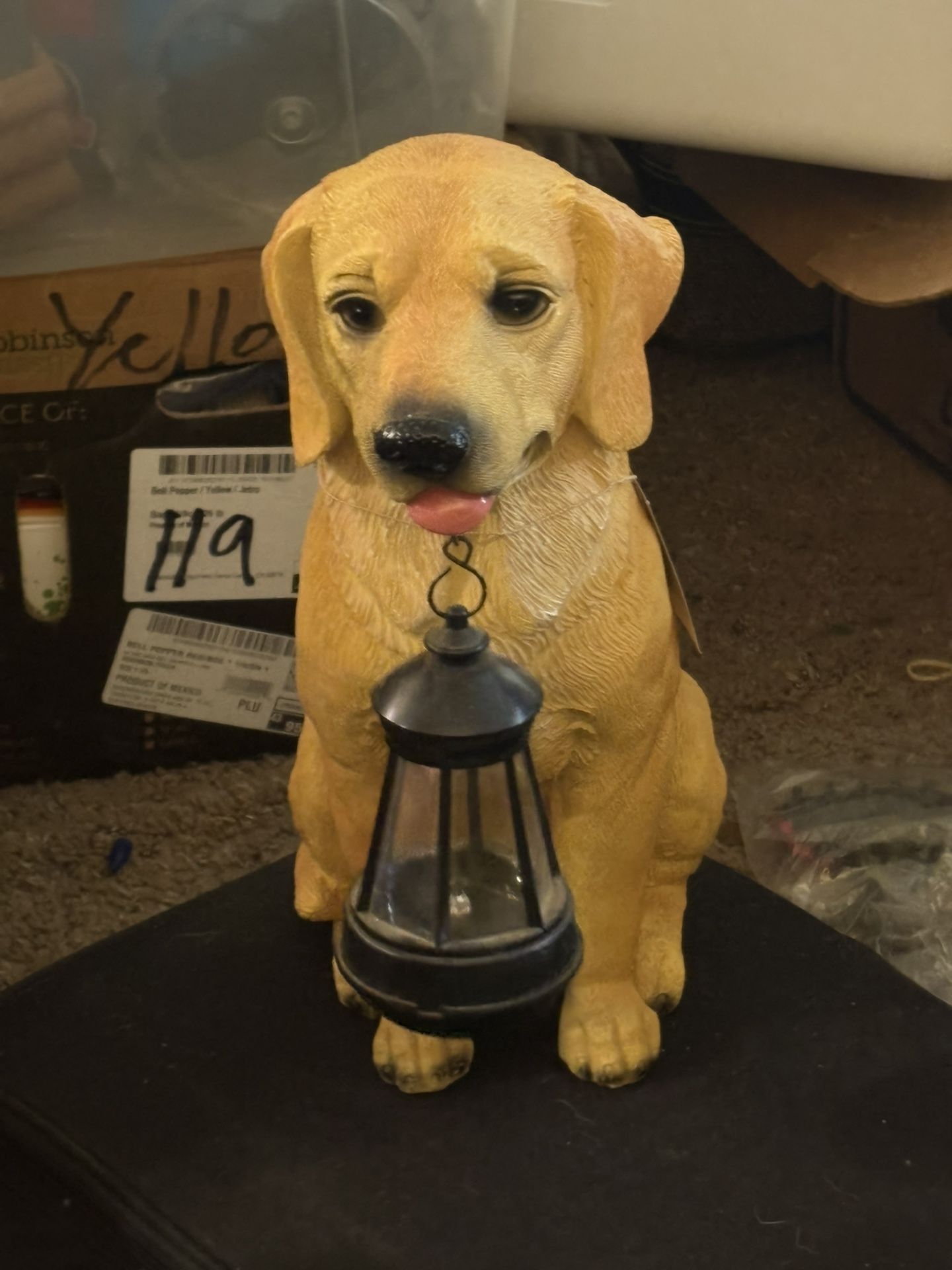 Dog Statue Solar Powered Light