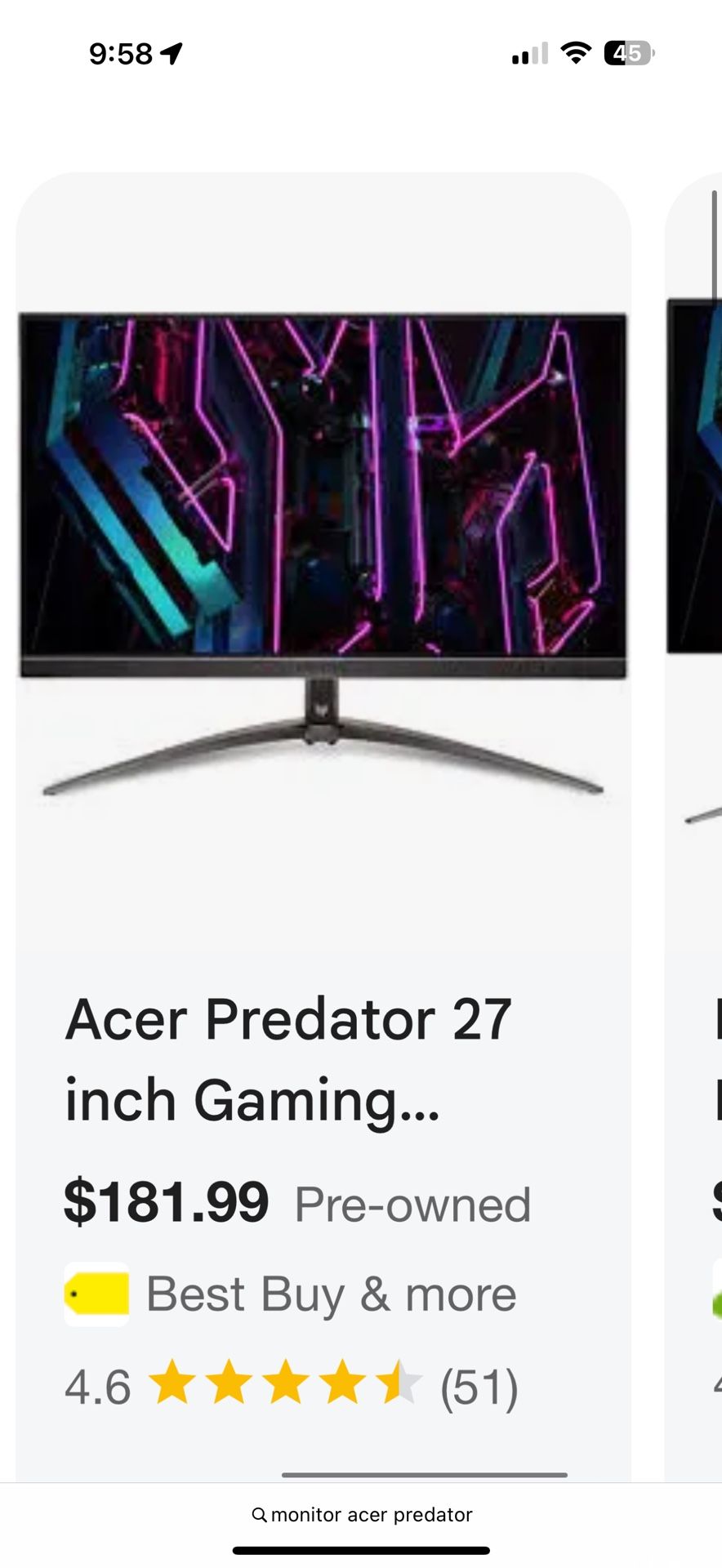 Acer Monitor READ DESC