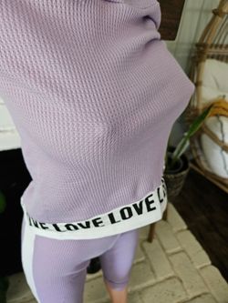 Crop top hoody - purple Size Small