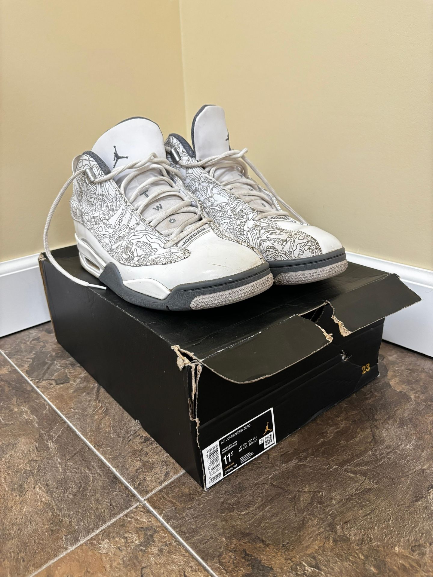 Rare Jordan Dub Zero White Cool Grey