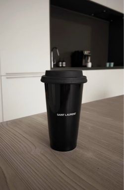 Saint Laurent Black Travel Coffee Cup