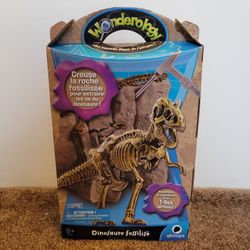 Spin Master Wonderology Science Learning Kit Fossil Discoveries Poseable T-Rex