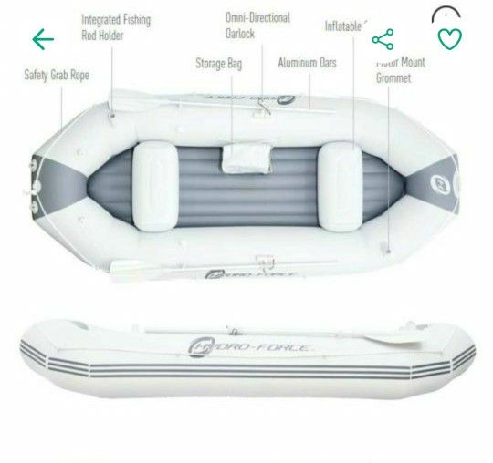 Bestway Hydroforce Pro Inflatable Boat Rowboat