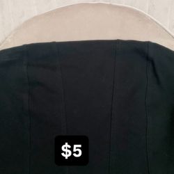 Black Corset Tube Top