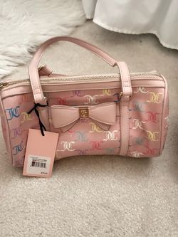Juicy Couture Pink Monogram Mini Barrel Bag