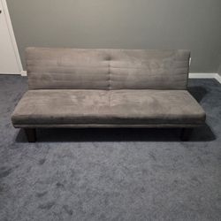 Gray Microfiber Futon