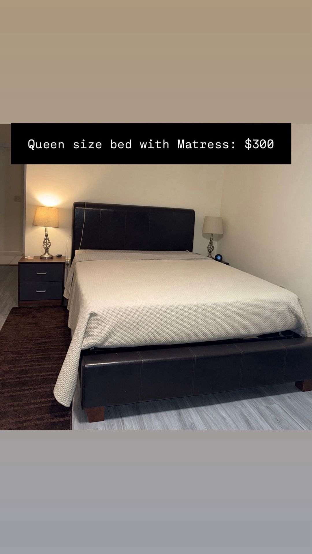 Queen Size Bed With Matress